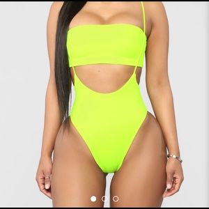 Fashion Nova Overall bikini set